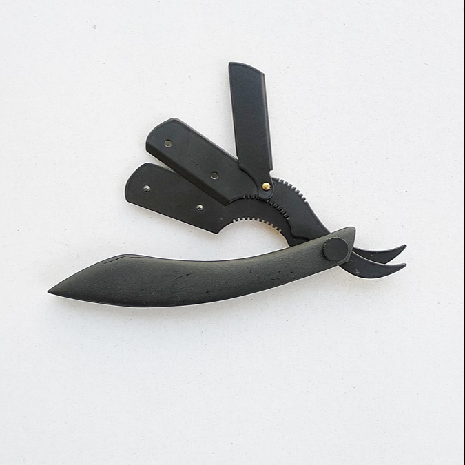 Shaving Razors Full Black Handle Stainless Steel Hair Removal Tools Stylish Full Blade