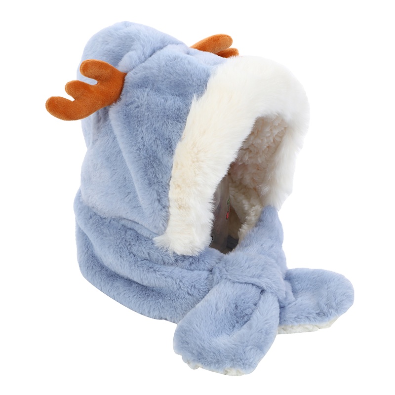 New autumn and winter beanie hat warm ear-protection windproof antler children headwear