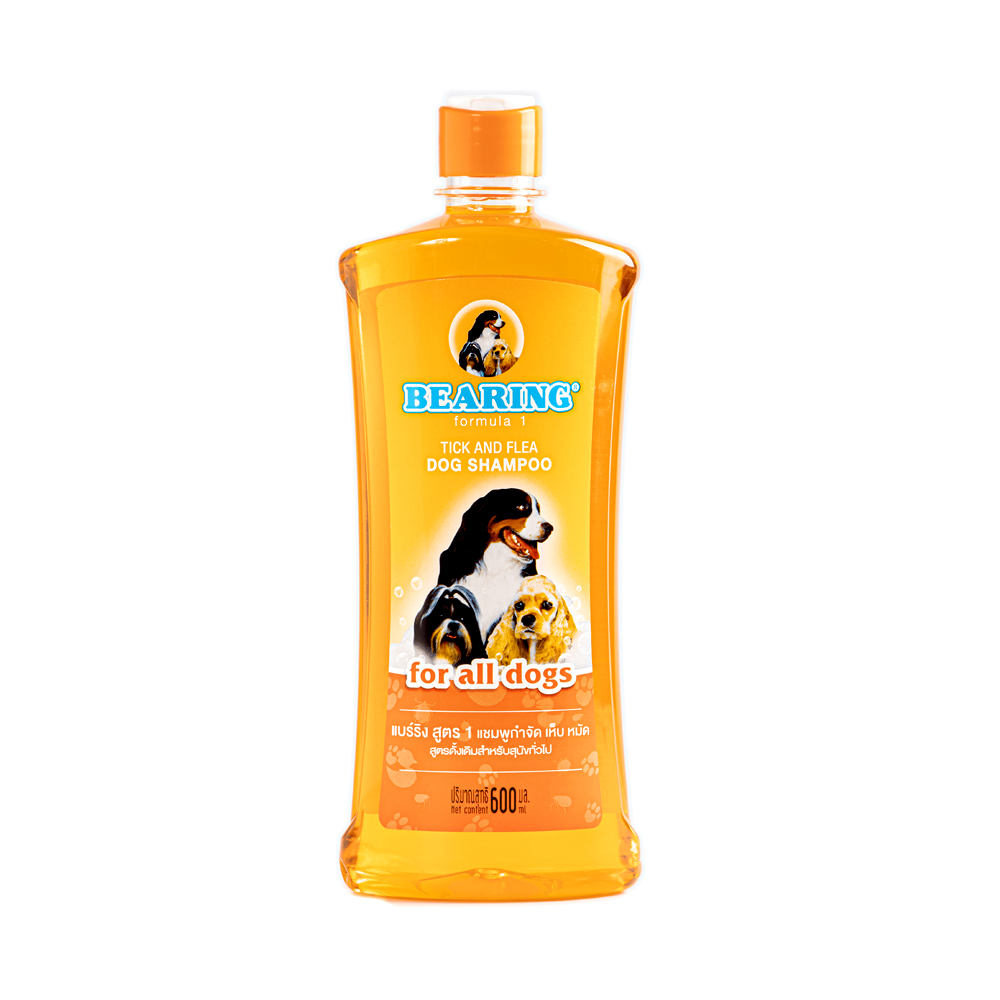 Bearing Tick and Flea Shampoo Treatment Dog Bathing All Breeds 600ML