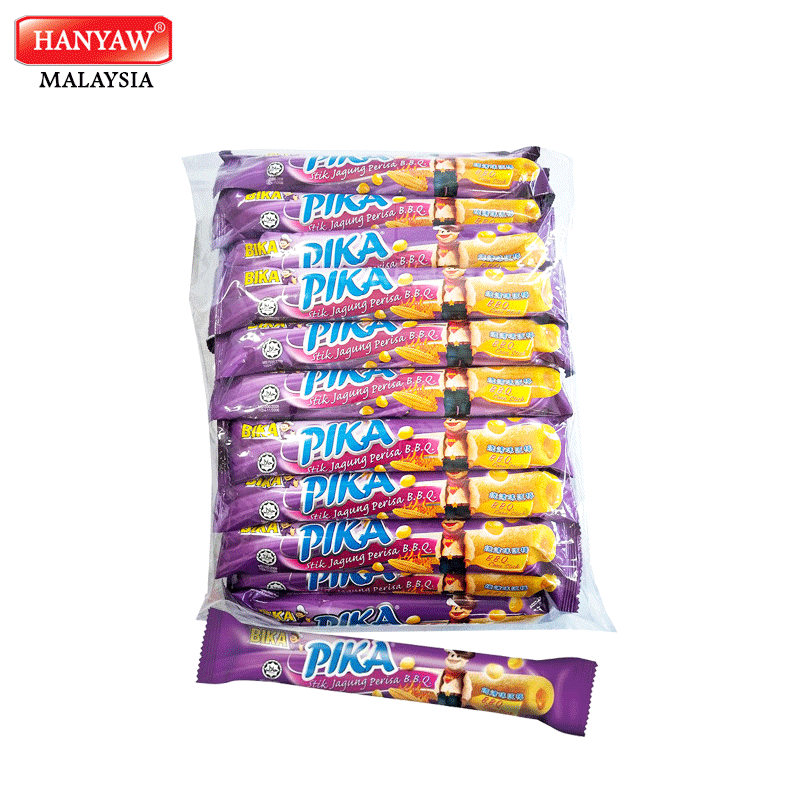 [Malaysia] Fast Shipping + Halal Certified Pika BBQ Corn Stick ( 40'Pcs x 16 Bags x 10gm / Ctn )