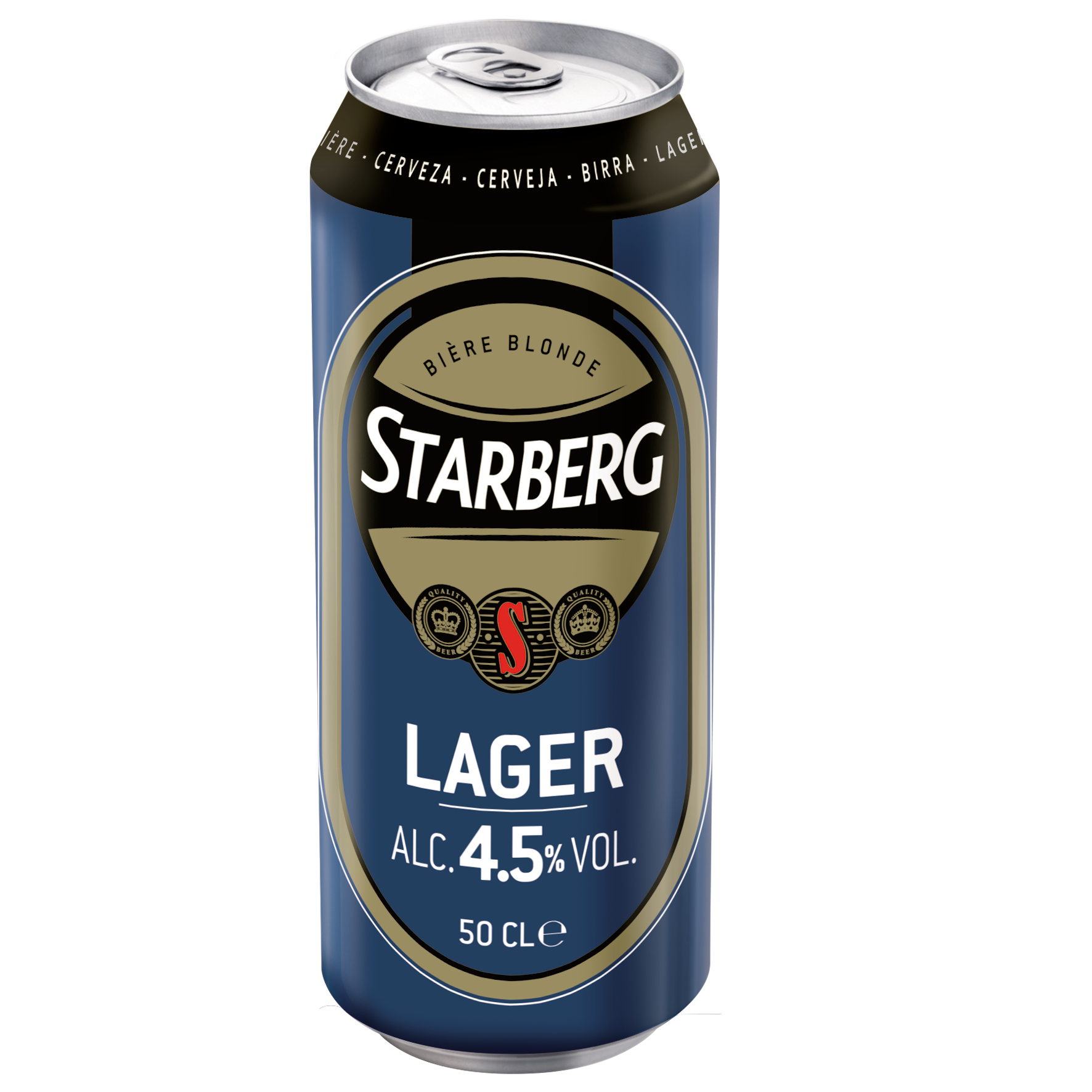 Starberg Lager пиво в банке 50Cl 4.5% Alc