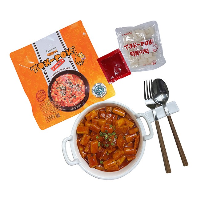 Корейское традиционное вкусное острое блюдо ток-Поки, Сделано в Корее
