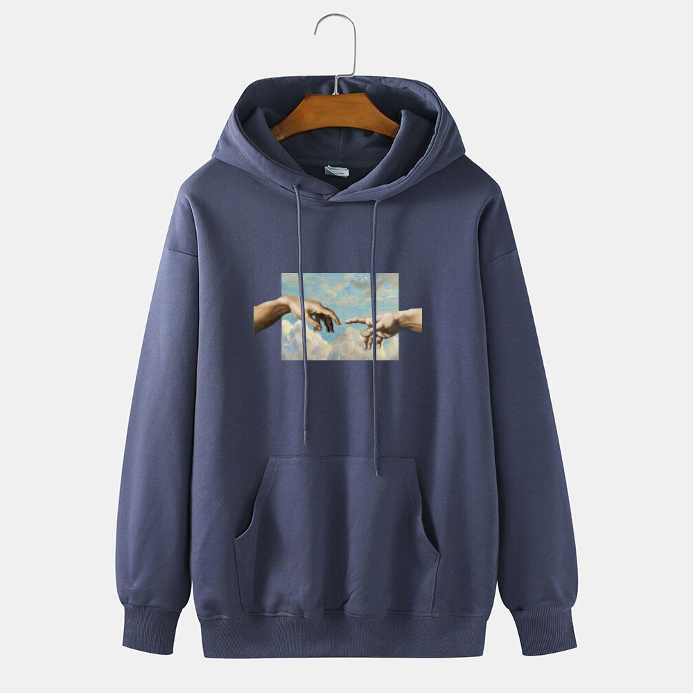 high quality his dark materials cotton grey zip up hoodie hoodies custom logo unisex