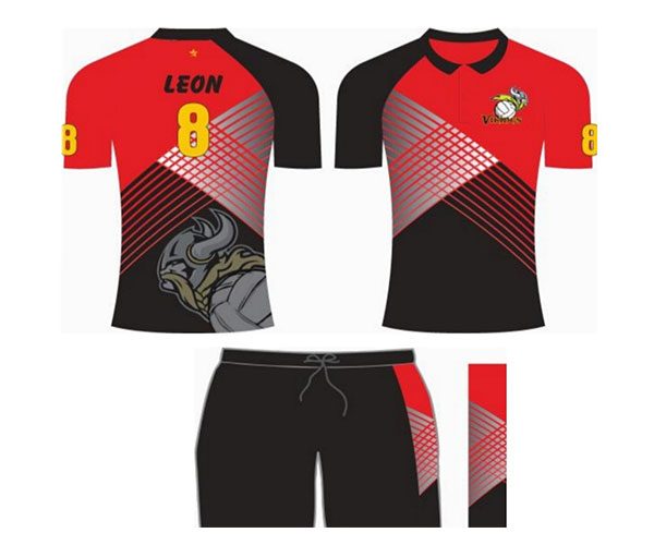 Design your own cricket uniform jersey with player name number logo