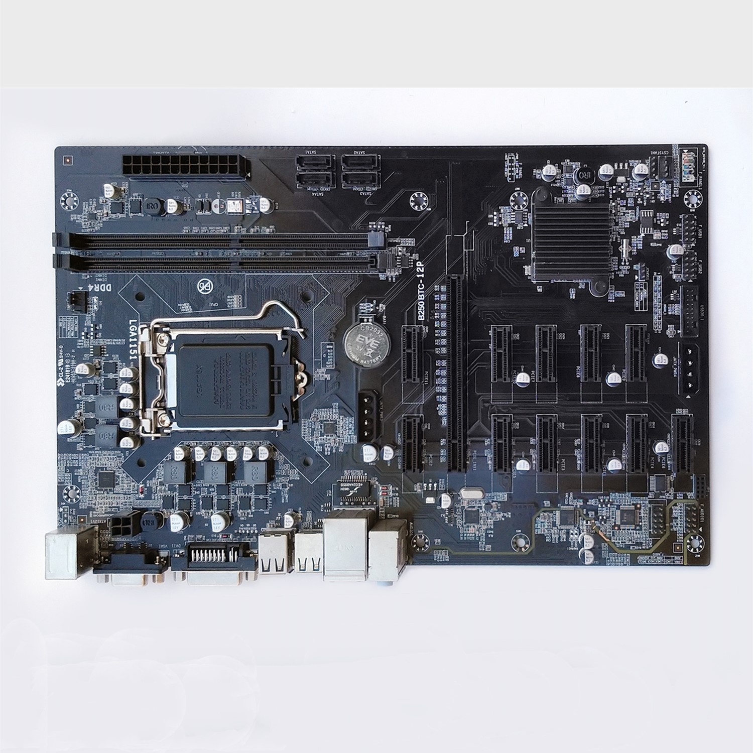 Материнская плата для чипсета 1151 b250, 12 gpu