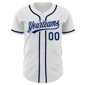 Marine blanche personnalisée-Maillot de baseball authentique bleu clair - Product Image 2
