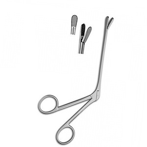 Wullstein Micro Cup Forceps Source d'alimentation manuelle gauche incurvée en acier inoxydable chirurgical - Product Image 1