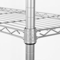 Roues de stockage durables et robustes en acier massif, étagères à 6 niveaux, 48 "W X 18" D