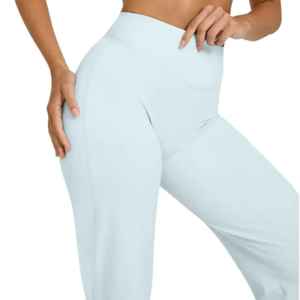 ชุดเซต2ชิ้นเซตครอปสำหรับผู้หญิงชุดออกกำลังกายเล่นโยคะฟิตเนส - Product Image 5