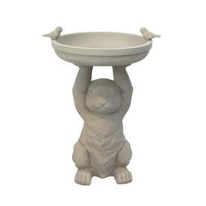 Maceta Fiberstone ligera y duradera, macetas decorativas modernas para baño de pájaros para exteriores, hogar, jardín, logotipo personalizado, suministro directo de fábrica - Product Image 2