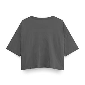 เสื้อครอปแขนสั้นสำหรับผู้หญิงเสื้อยืดแฟชั่นลำลองพิมพ์ลายกราฟิก - Product Image 2