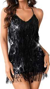 Combinaisons de danse pour femmes, combinaisons à dos nu tendance avec strass, tenue de soirée tendance pour boîte de nuit - Product Image 6