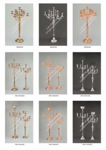 Candélabre en or, porte-bougie en métal, fabrication européenne, porte-bougie créatif, rose doré romantique, candélabre de table - Product Image 3