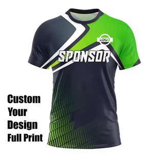 T-shirt de sport décontracté à séchage rapide, tissu tissé 220g, vêtements de sport pour la salle de sport, entraînement, fitness, respirant, haut actif avec logo sur le devant - Product Image 2