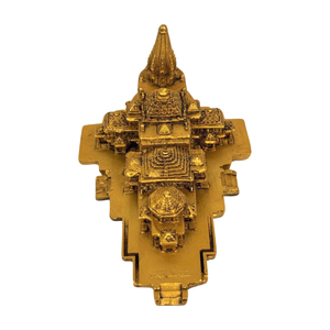 Handmade Hand-painted Marble Dust Resin Ayodhya Ram Mandir Statue for Home & Business Decoration and Gifting - Product Image 1