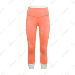 Leggings de sport élastiques taille haute pour femmes Factory Direct pantalons taille moyenne pour Yoga Gym & Fitness-pour achat en gros - Product Image 5