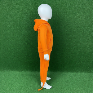 Ensemble de survêtement d'hiver pour enfants avec logo personnalisé en gros, avec pantalon de jogging, design chaud pour tout-petits, poches latérales à fermeture éclair - Product Image 2