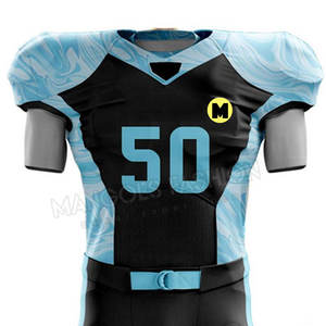 Uniforme de football américain de qualité supérieure logo personnalisé bonne qualité uniforme de football américain en polyester de conception supérieure sublimation - Product Image 3