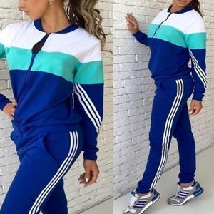 Conjunto Deportivo Personalizado para Mujer con Chaqueta con Cierre y Pantalones Jogger en Degradado, Ropa Deportiva Casual de Dos Piezas - Product Image 5
