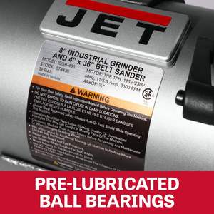 Amoladora Eléctrica de 1 HP y Lijadora de Banda de 2 x 48 Pulgadas, 115/230 V, 1 Fase, IBGB-248 - Product Image 2