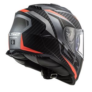 LS2 STORM 2 RACER MAT titanio-NEON TURUNCU KASK - Product Image 3