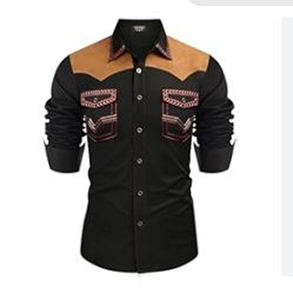 เสื้อเชิ้ตผู้ชายแขนยาวสไตล์ลำลองสำหรับฤดูใบไม้ร่วง ปกเชิ้ตแบบพับได้ ลายเรียบ ผ้าซาติน ป้องกันการเป็นขุย ผลิตจากโพลีเอสเตอร์/คอตตอน - Product Image 4