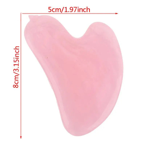 Vente en gros de Gua Sha en jade rose naturel de qualité supérieure pour le massage du visage Circulation sanguine et soins de la peau - Product Image 3