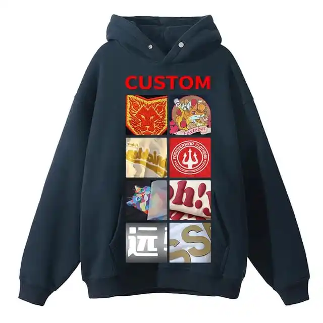 Amostra grátis respirável hoodie personalizado dos homens e camisola com logotipo personalizado hoodies bordados e hoodie impresso.