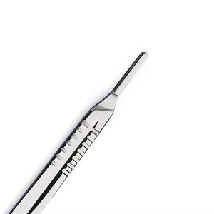 Manche de scalpel chirurgical médical en acier inoxydable réutilisable, instrument orthopédique vétérinaire - Product Image 2