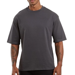 High Quality Blank Cotton StreetWear <b>Tshirt</b> Oversized Drop Shoulder T-shirt Custom Print logo HeavyWeight <b>White</b> T Shirt for Men - Product Image 1