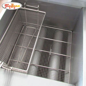 Four à deux tubes pour poulet frit et frites à température contrôlée verticale au gaz - Product Image 3