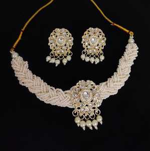 Indian Traditional Kundan Gold Plated Jewellery Set and Copper Necklace Set for Women and <b>Girls</b> Indian <b>Accessories</b> Jewlery Women - Product Image 1
