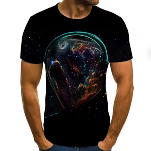 T-shirts pour hommes de haute qualité, col rond, 100% coton, coupe ample, écologiques, séchage rapide, prix bas, sublimation - Product Image 6