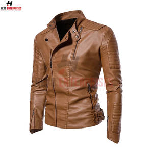 Veste en cuir homme personnalisée de qualité la plus populaire fabriquée au Pakistan Vestes en cuir de moto de qualité supérieure pour hommes - Product Image 5