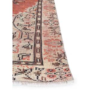 Alfombras de Lana Anudadas a Mano de Gran Tamaño, Diseño de Medallón Rojo y Naranja, para Sala de Estar o Pasillo - Pae-3273 - Product Image 4