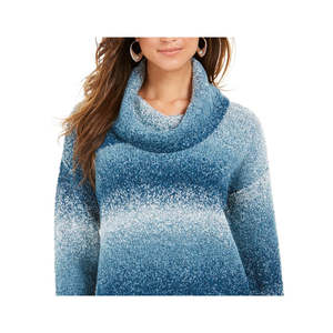 Maglione Casual da Donna Style & Co in Bouclé Sfumato Blu Navy Taglia Extra Small per l'Inverno - Product Image 2