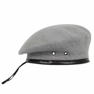 Chapeaux béret haute qualité pour hommes noir coton classique vente en gros Logo personnalisé plat unisexe béret chapeau pour hommes - Product Image 4