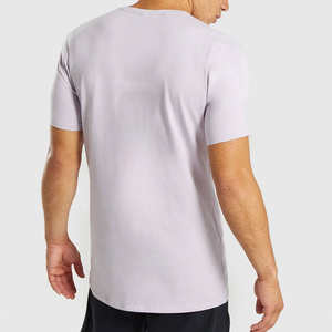 เสื้อยืดแขนยาวผู้ชายขายส่ง ผ้าซาตินคอตตอน 100% รับทำโลโก้ เป็นมิตรกับสิ่งแวดล้อม เสื้อยืดแบบยูนิเซ็กซ์ - Product Image 5