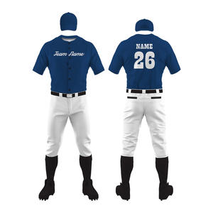 Jersey de béisbol sublimado personalizado para hombre, jersey de béisbol con cuello redondo, camiseta de béisbol de secado rápido - Product Image 4