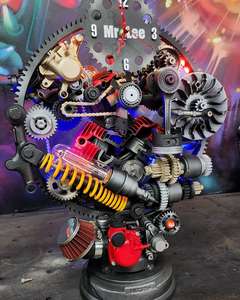 PRODUITS PHARES Horloge mécanique décorative rétro, style industriel, pour la maison, horloge artistique mécanique 2026 PAS CHER - Product Image 5