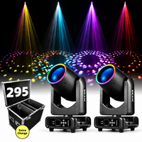 Luz de escenario móvil de 295W, luces de haz, luces de discoteca, luces DMX, luces DJ con cabezal móvil, prisma de nido de abeja 8+24, 540 °   Pan