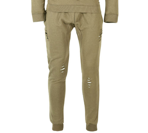 Best Quality Customized Design Men Distressed Tracksuit OEM Custom Made Streetwear Distressed Jogger Set Tracksuits - Product Image 6