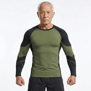 Rashguard pour homme à manches longues UPF50+ Écologique, Haut de combat à séchage rapide pour l'entraînement sportif, Rashguard homme avec OEM - Product Image 4