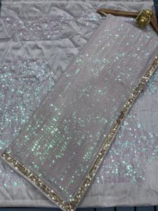 Sari de seda tradicional con borde Zari y tejido detallado para Ceremonia de boda y regalos disponibles a precios mayoristas - Product Image 4