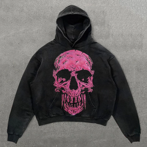 Sudadera con Capucha Personalizada para Hombre, Tejido Grueso, Transpirable, de Algodón French Terry, Estilo Vintage, Lavado Ácido, Ecológica - Product Image 4