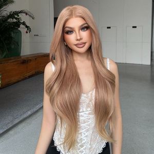 Rosie-DWY Light Brown Synthetic <b>Wig</b> 136 Lace Front Free Part Wavy Tresses Wavy Tresses Synthetic <b>Wig</b> - Product Image 6