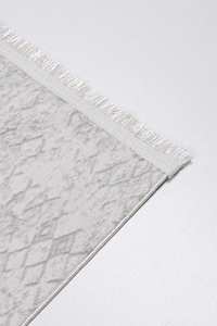 Tapis de couloir moderne en velours blanc crème style Kilim, lavable, 10 mm, géométrique, en polyester, antidérapant, Turquie, vente en gros, taille personnalisée - Product Image 3