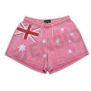 Custom Print Digital Print Breathable Quick Dry Australian Flag Farmer Outdoor Rugby Football Footy <b>Shorts</b> Zipper Pockets Unisex - Product Image 4