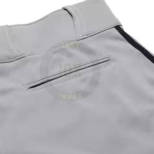 Pantalones de béisbol OEM con bolsillo lateral de cintura ajustable y servicio de impresión personalizado - Product Image 3