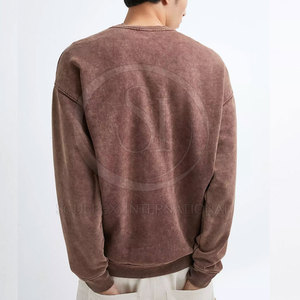 Sweat-shirt pour homme de qualité supérieure, léger, en tissu polaire, couleur et logo personnalisés, service OEM, vente en gros - Product Image 3